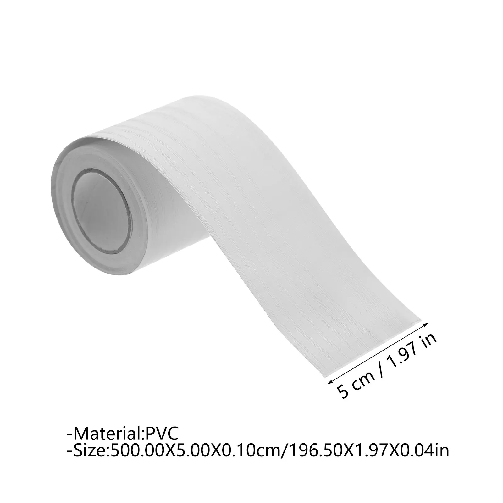 5M Premium Flexible Skirting Board Covers Self Adhesive Wall Floor Ceiling Decoration Easy Install Peel and Stick PVC Baseboard