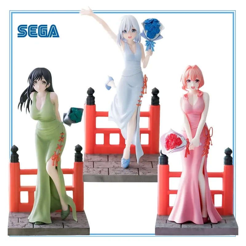 SEGA Genuine Tying The Knot with An Amagami Sister Anime Figure Amagami Asahi Yae Yuna Action Toys Kids Gift Collectible Model