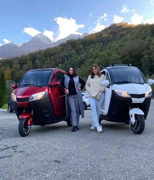 Popular Style EEC Certified Two-door Three-seat Fully Enclosed Adult Electric Tricycle