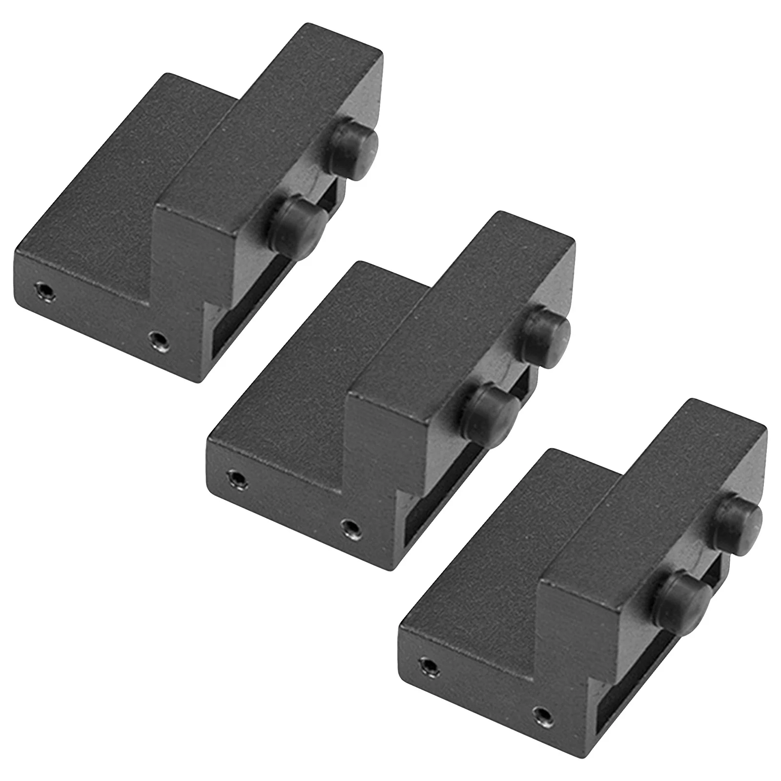 

3pcs Door Stopper For Barn Door Sliding Track Carbon Steel Silicone Bumper Rustproof Damping Security Bar Holder Hardware