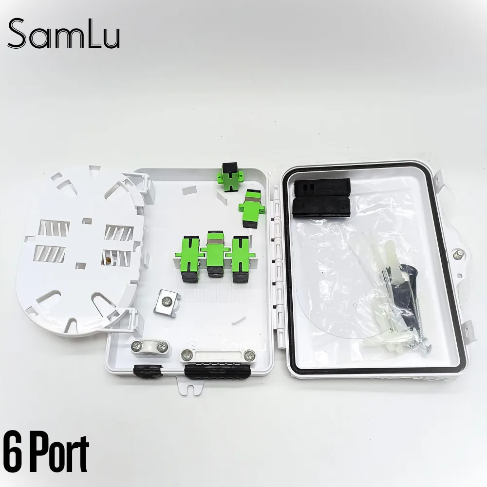 6-kernen glasvezeldistributie optische doos Cattse FTTH-terminal Gegevensinformatiedoos Valkabelbescherming Banco •ка