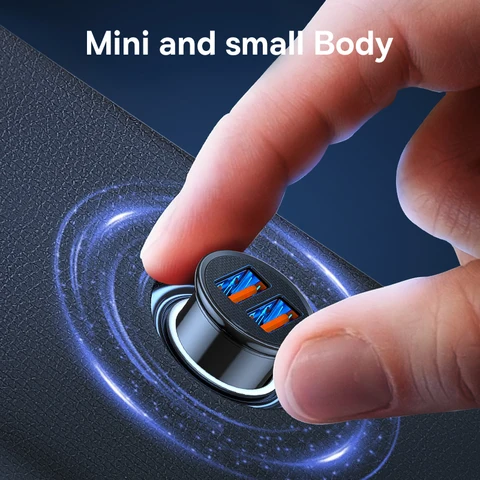 Baseus 30 Вт USB Автомобильное зарядное устройство Quick Charge 4.0 3.0 FCP SCP USB PD для Xiaomi iPhone16 15 14 Pro Max Автомобильное зарядное устройство для быстрой зарядки телефона