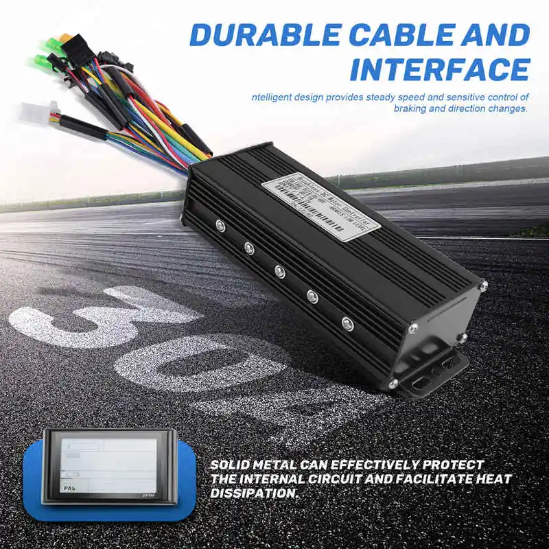 36V 48V 750W 1000W Three-Mode 12 Tubes Brushless 30A Controller Throttle Brake Kit with LED SW900 Display E-Bike Parts-A55K