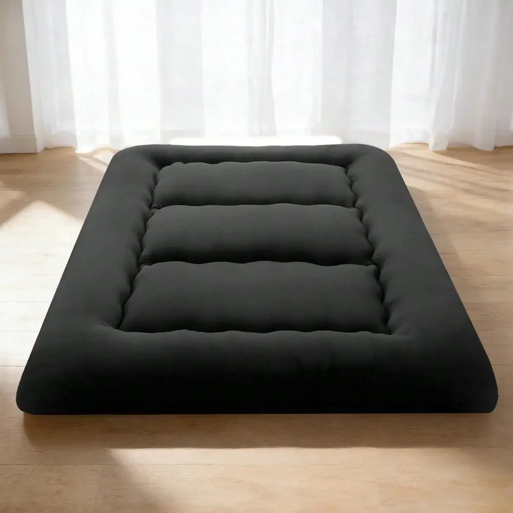 Floor Mattress Futon Mattress, 4Inch Twin Thicken Tatami Mat Sleeping Pad Foldable Roll Up Mat Boys Girls Dormitory Pad Kids Fl