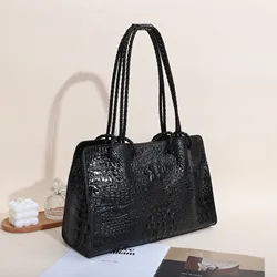 New High Capacity Women's Bag Purses and Handbags Fashion Long Shoulder  Leather Top Handle   with Zipper