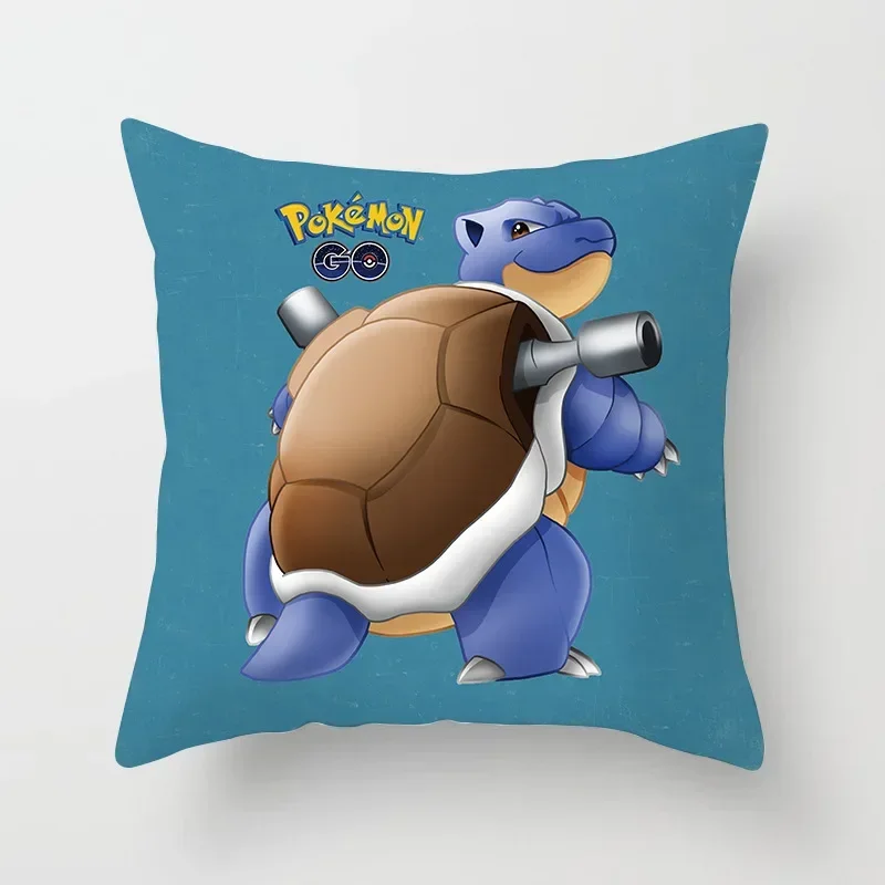 Anime Pokemon Pikachu Kissenbezüge Deko-Spielzeug für Zuhause Büro Sofa Cartoon Charizard Actionfigur Quadratische Kissenhüllen Spielzeug Geschenk