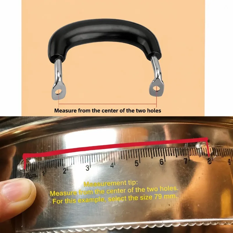 Universal Heat-proof Cookware Handle Double-hole Detachable Pot Ear Rivet Accessory for Rice Cooker Liner Modified Soup
