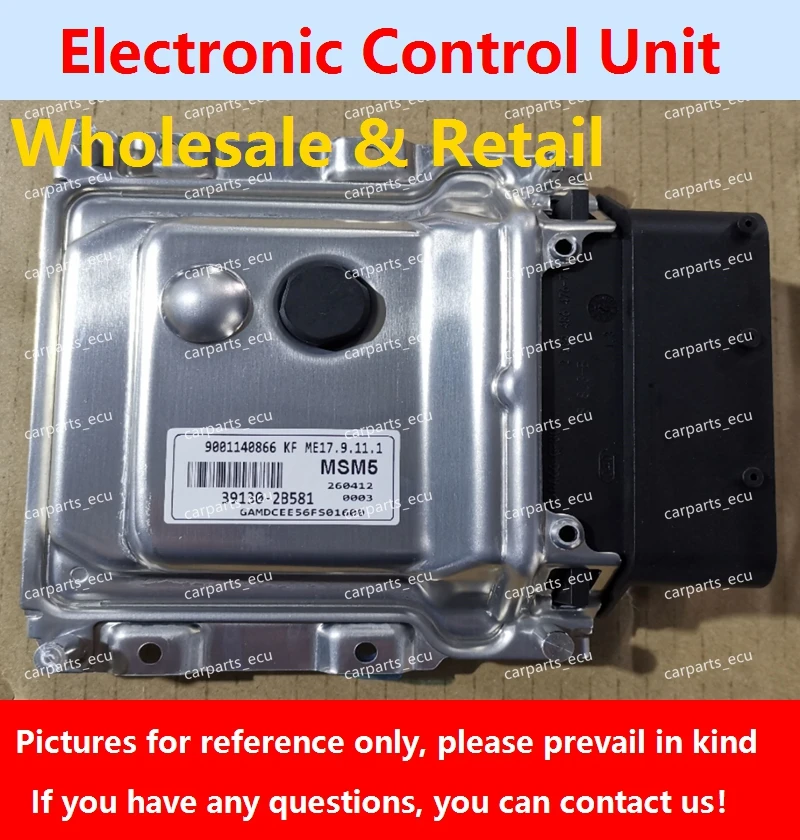39111-03520 A28 لشركة هيونداي كيا ريو سيراتو محرك السيارة مجلس الكمبيوتر ME17.9.11.1 39131-2B440 G81 ECU 39130-2B581 MSM5