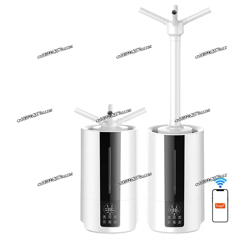 Smart Large Water Tank Ultrasonic Fogger Industrial Ultrasonic Air Humidifier with Wheel