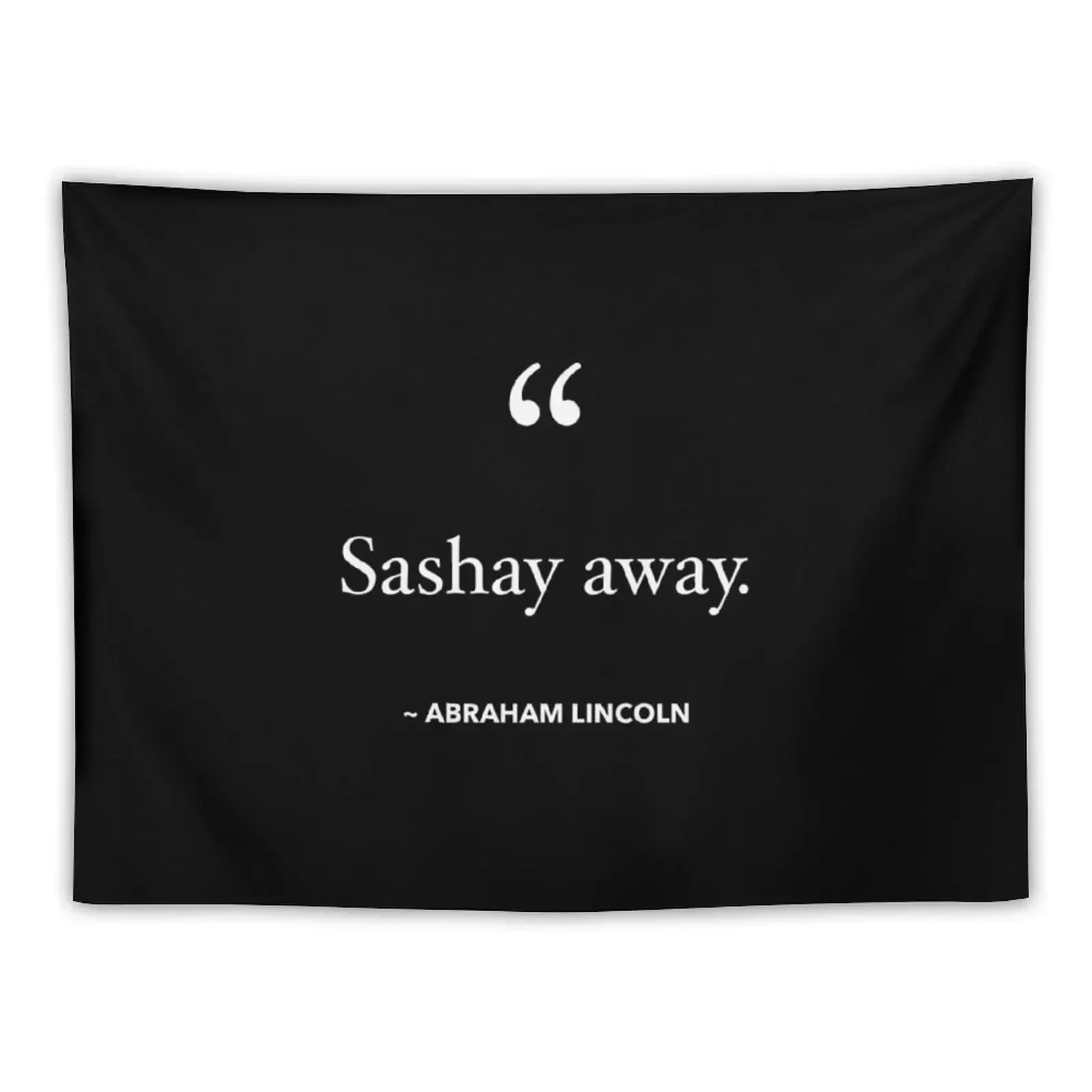 

Sashay Away - Abraham Lincoln Tapestry Room Decor Aesthetic Home Decorations Room Decor Cute Room Decore Aesthetic Tapestry