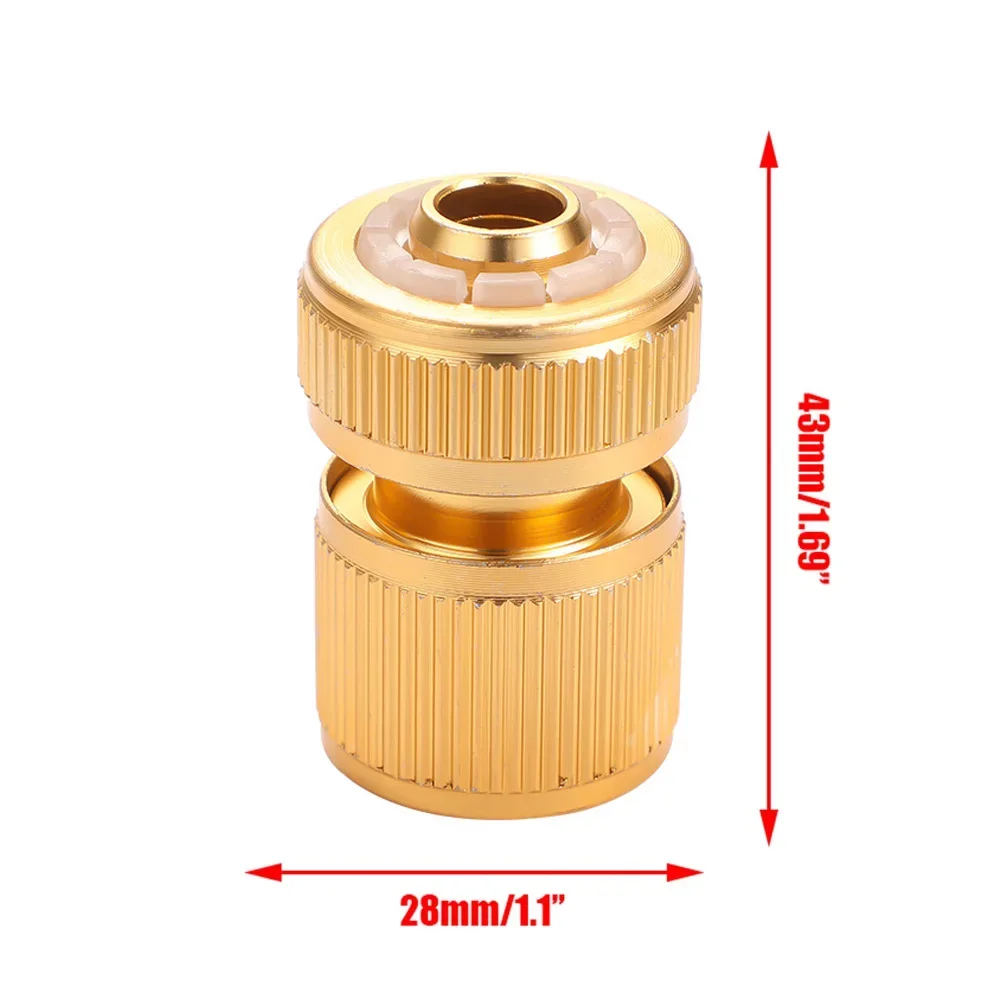 1/2 Inch Quick Connect Swivel Connector Garden Hose Brass Coated Adapter For Reliable Watering And Irrigation Coupling Systems