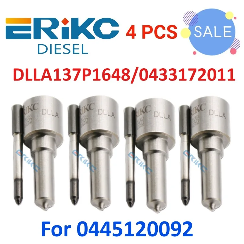 

DLLA137P1648 Форсунка 0433172011 Дизельная форсунка DLLA 137 P 1648 Распылитель-распылитель DLLA 137P 1648 для 0445120092
