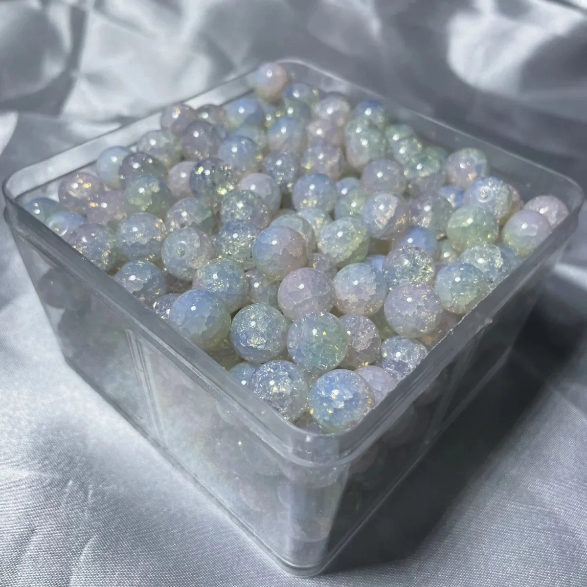 20 Pcs 10mm Glass Beads Beautiful Multicolor Beads Handmade Diy Bracelet Necklace Bracelet Jewelry Handmade Beads Accessories