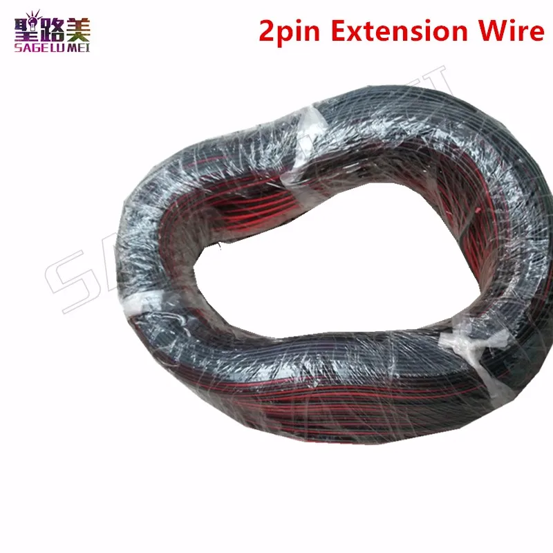 5m-100m 22awg 2pin 3pin 4pin 5pin 6pin Extension Electric Wire 5050 3528 RGB RGBW RGBWW RGBCCT LED Strip Extend Cable Connector