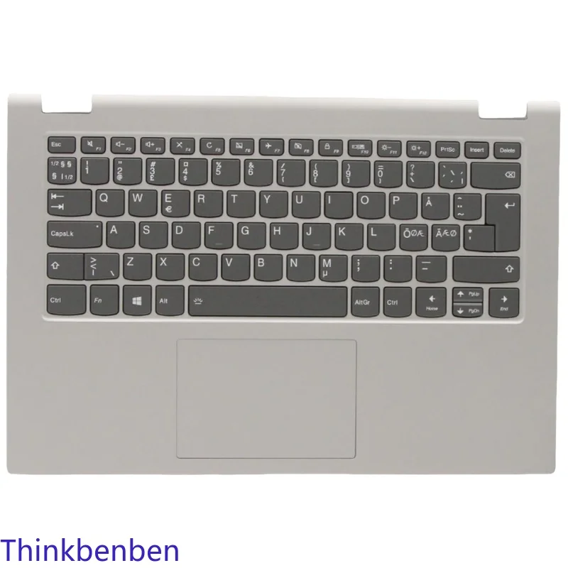 

NDC Nordic Backlit Keyboard Grey PL Upper Case Palmrest Shell Cover For Lenovo Ideapad C340 14 IAP IML IWL Flex-14 5CB0S17493