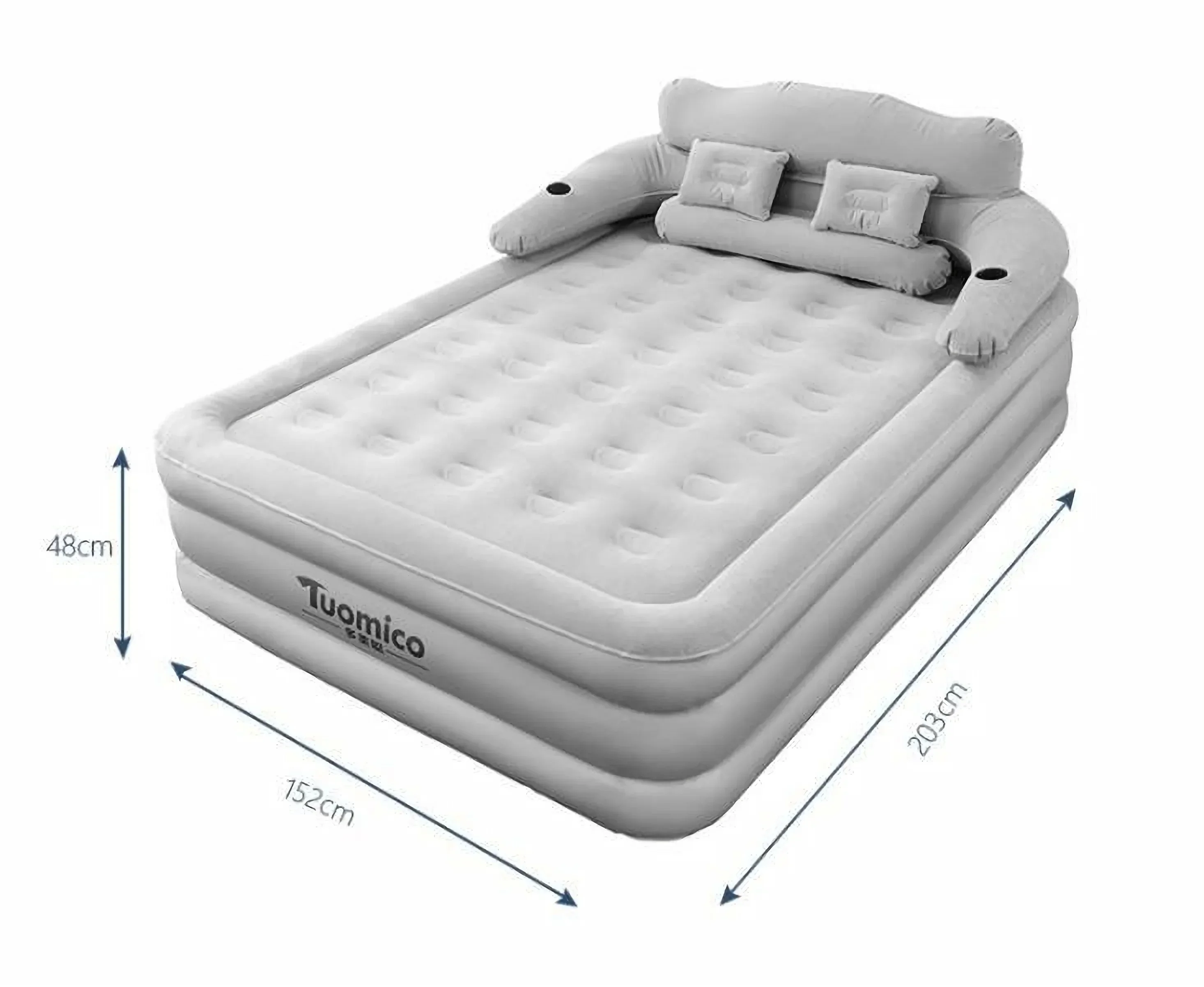 2026/Split type Inflatable airbed with wave backrest