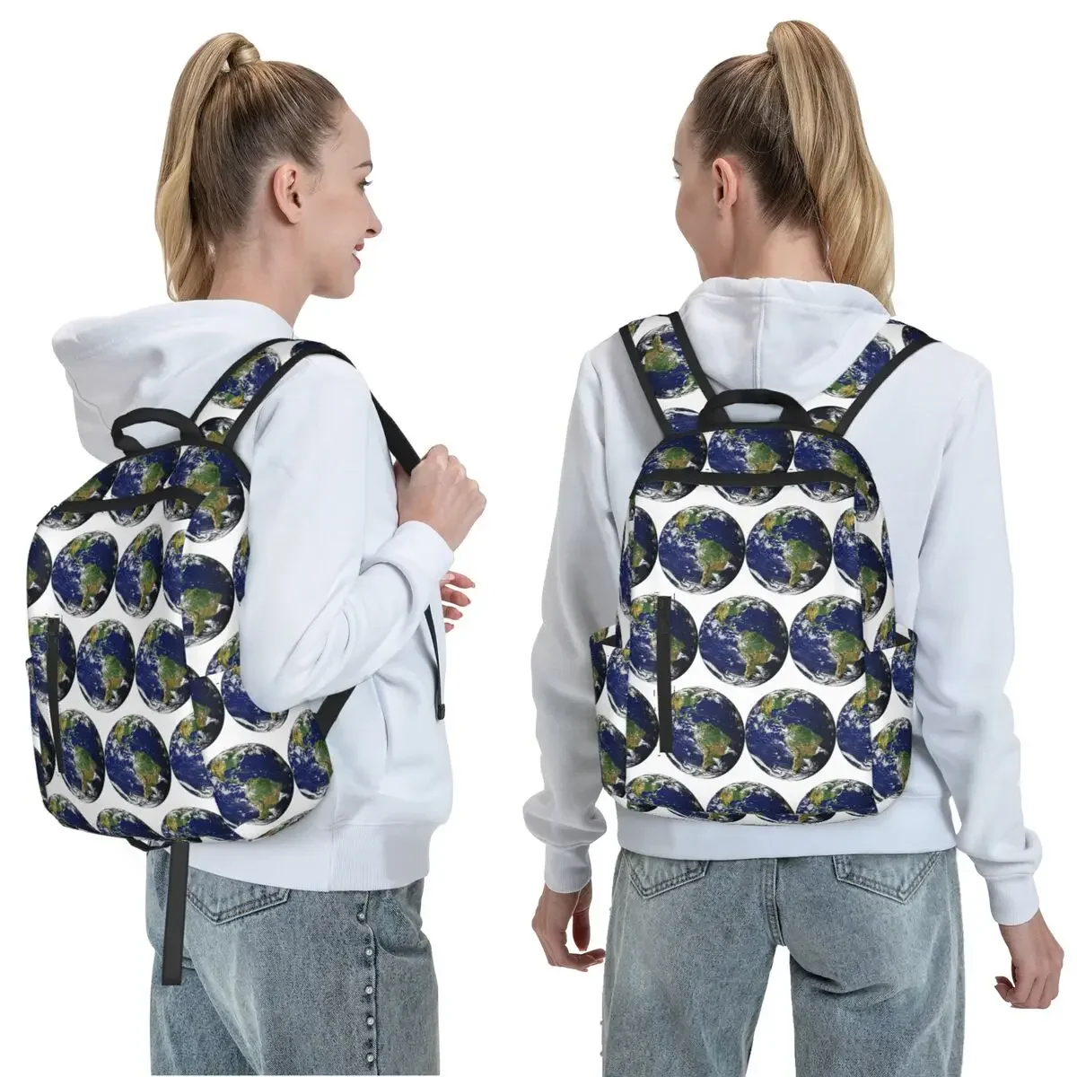 The Planet Earth - Our Blue Marble (North And South America) Backpack Daypack BookBag School Bag Shoulder Bags for Men Women