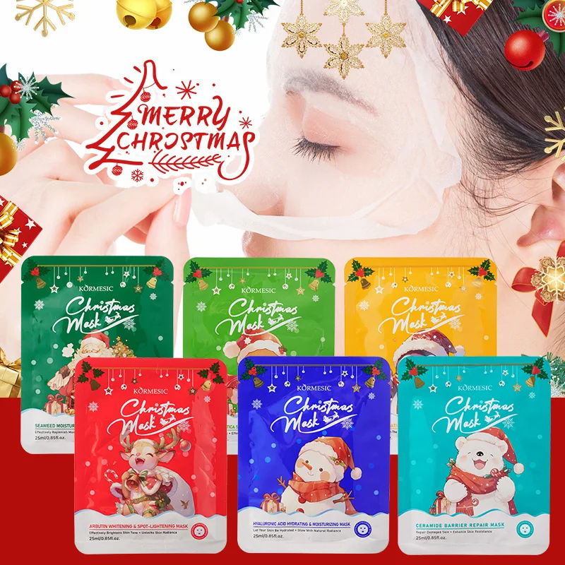 

Christmas Series Facial mask Facial care Deep moisturizing Hydrating Brightening complexion Antioxidant Soothing skin Skincare