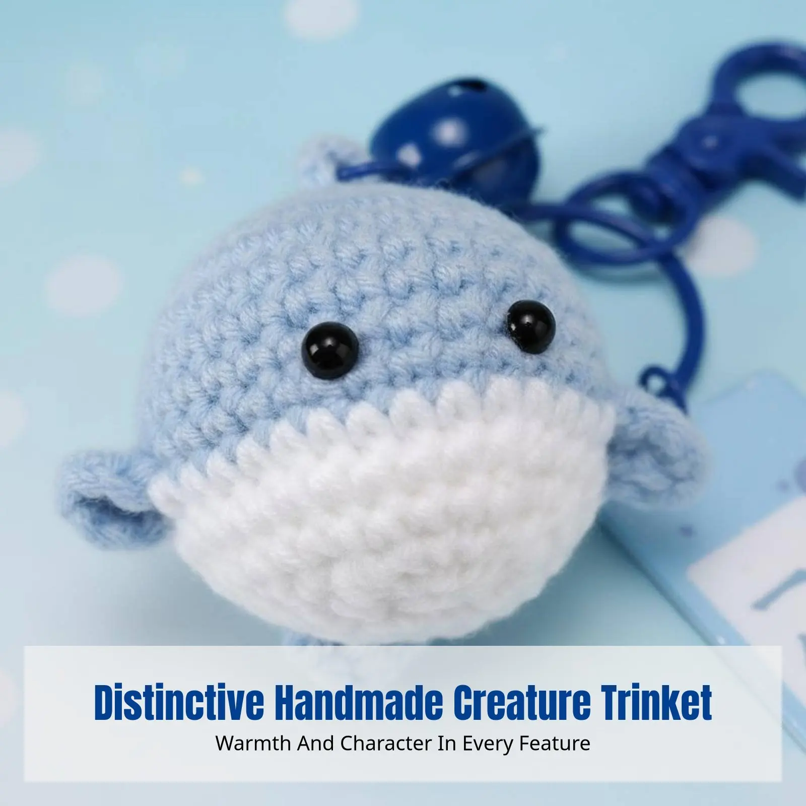 

Вязаный брелок-животное из пряжи, ручная работа, подвеска для сумки, мультяшный аксессуар, случайная поставка