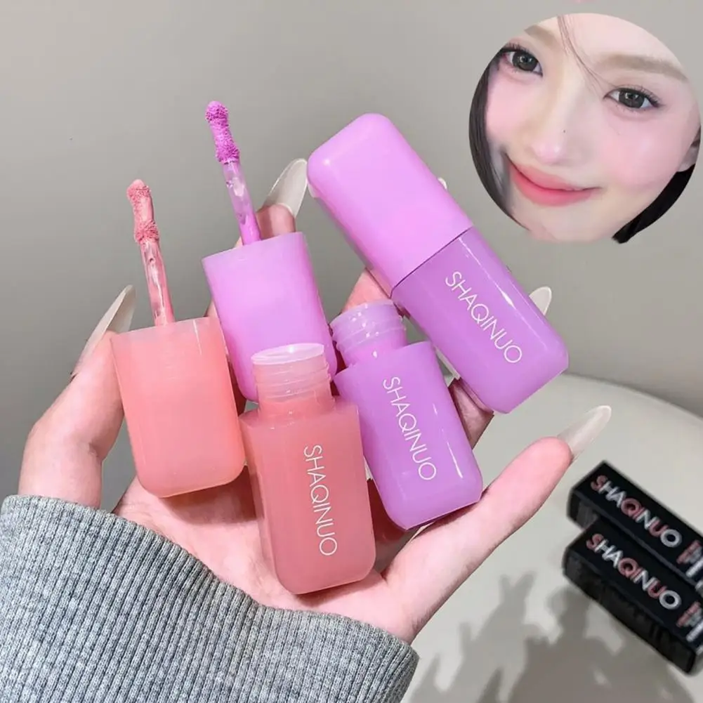 Matte Flüssigkeit Rouge Wasserdicht Schweißfest Erhellen Make-Up Nude Rouge Natürliche Gesicht Rouge Farbe Stick R0I9