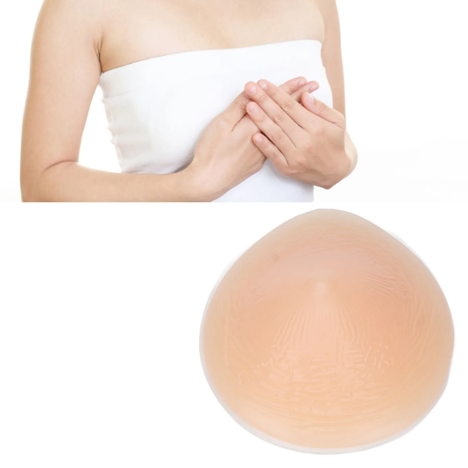 Silicone Bra Insert Pad Crossdress Transvestite Drop Shape Bra Insert Pad for Left Or Right Side Use Bra Insert Pad