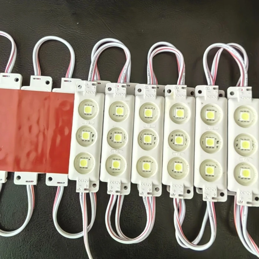 Modul Lampu TV Mini LED DC 12V 5050 3LED Modul Tahan Air Lampu Iklan Desain Lampu Lebih Terang