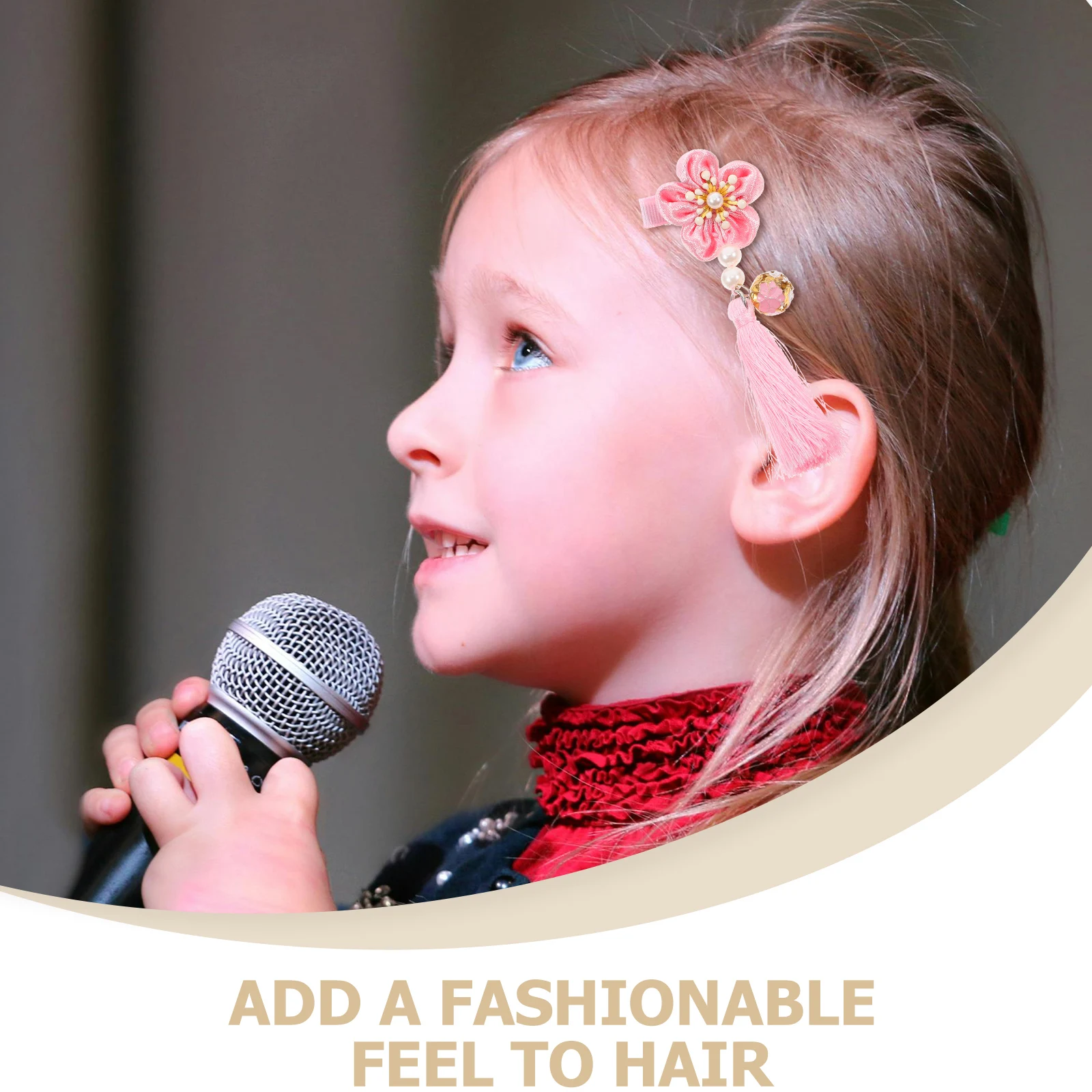 

Kids Hair Clips Chinese Style Tassel Hairpins for Han Clothing Easy Clip Elegant Hairpin for Kids New Year Daily Use