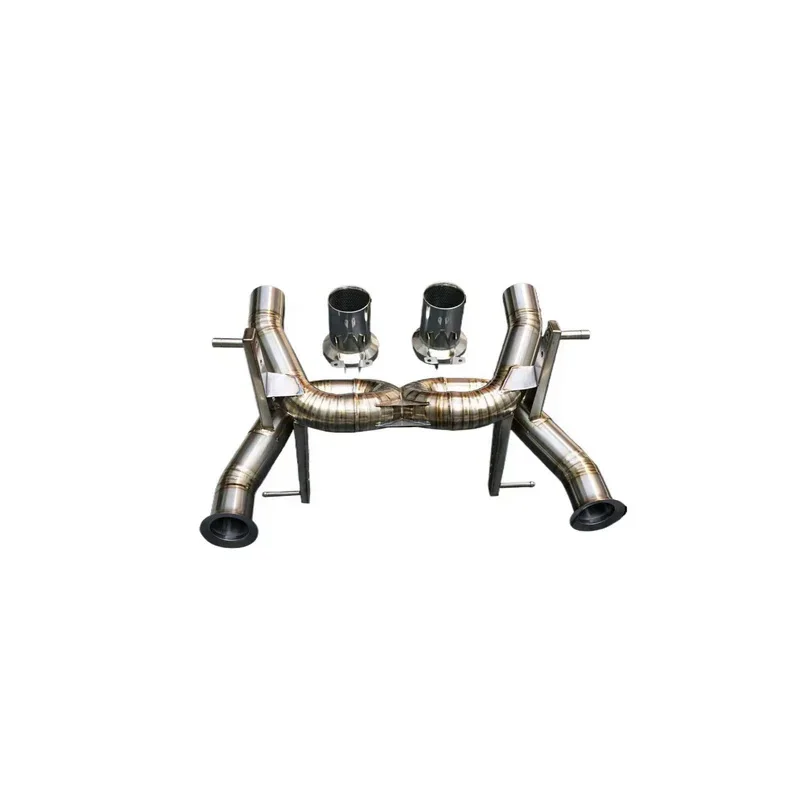 High flow Catback exhaust for Lamborghini SVJ  stainless steel direct flow control pipe exhaust system without valve