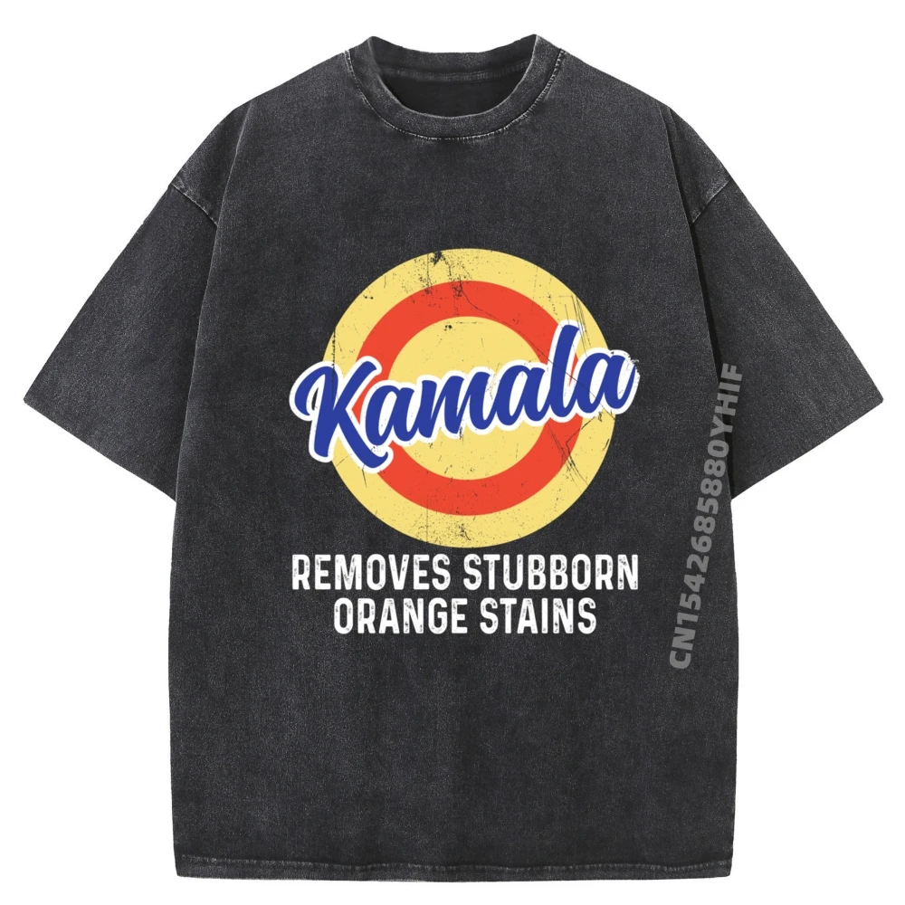 

Funny Kamala 2024 Election Men's T-Shirts Vintage Washed Shirt Graphic Tees Couples Unisex Breathable Printed Tops