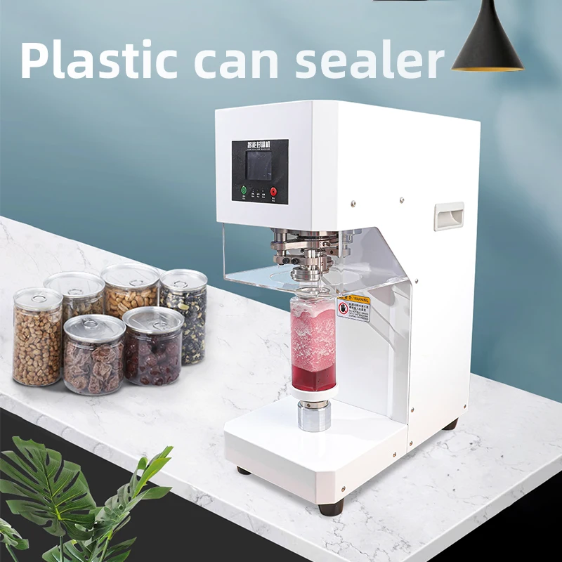 

CE certification of high quality Plastic Can Sealer Machine Automatic Pet Can Sealing Machine