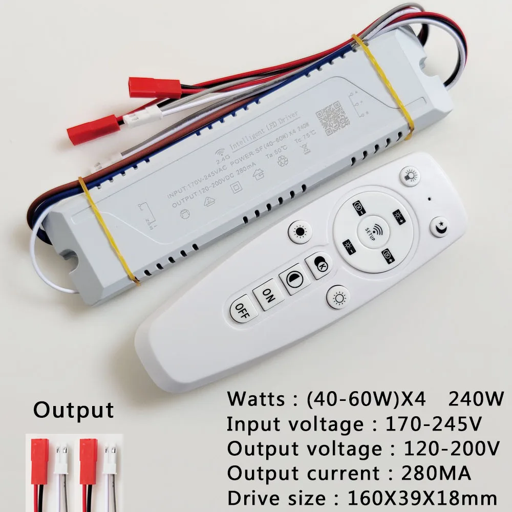 2.4G Intelligent LED driver APP remote control power supply dimming&color-changeable transformer connect to LED tape 20W-240W