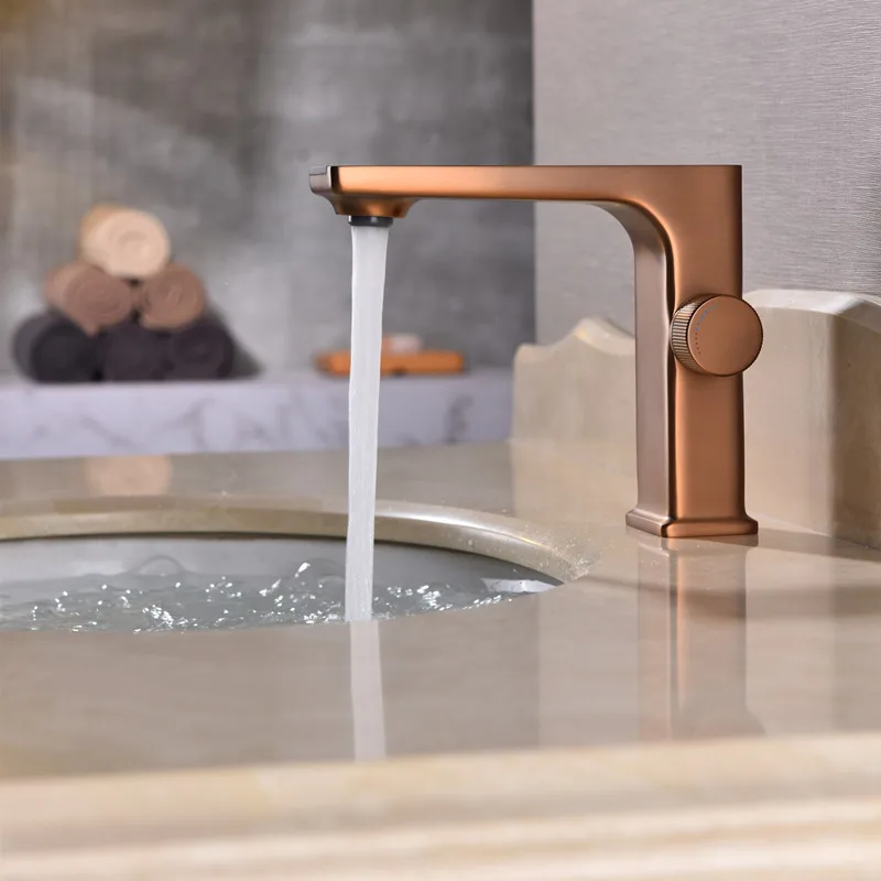 Rose brush gold faucet luxury gold tap sink bathroom water tap crane Basin faucet bathroom cabinet wash basin tap