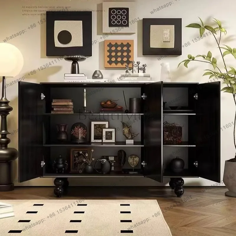 LDliving room cabinets Mid-century cheap bedrooms wardrobes shoe storage cabinet door rear niche storage home  furniture