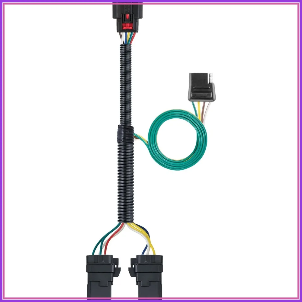 

Custom 4-Pin Trailer Wiring Harness for Vehicle-Side Towing, Easy Install