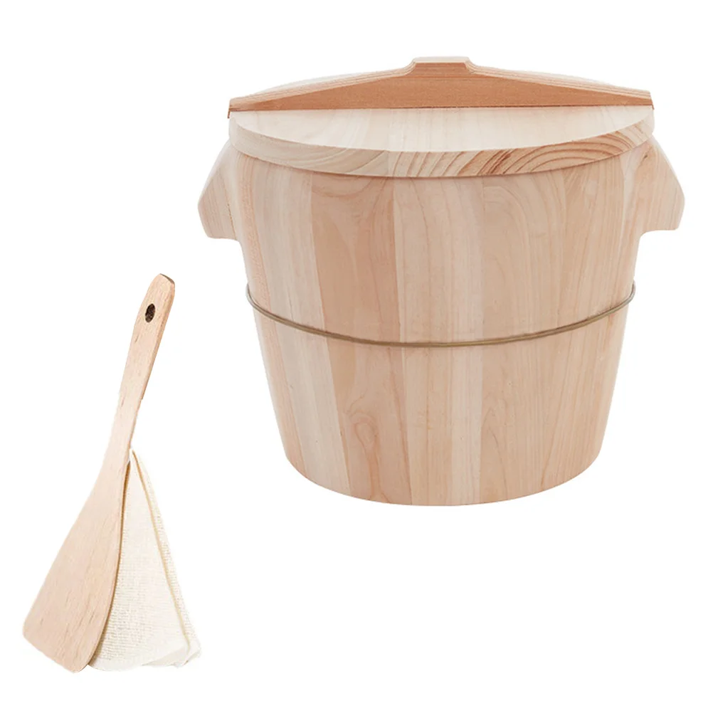 

Tray Rice Steamer Containers for Food Steamed Cooker Wooden Handmade Bucket Home