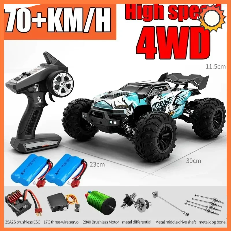 Samochody Rc Off Road 4x4 16101PRO/16102PRO bezszczotkowe 2.4G zdalnie sterowanym samochodowym 4WD 1/16 zdalnie sterowana ciężarówka o dużej