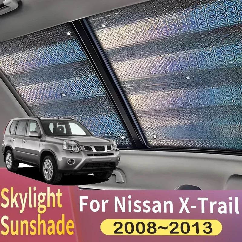 

Sunroof Sunshade Suitable For Nissan X-Trail Rogue T31 2008~2013 2012 Car Panoramic Roof 2X Heat Shield Window Sunshade Anti-UV