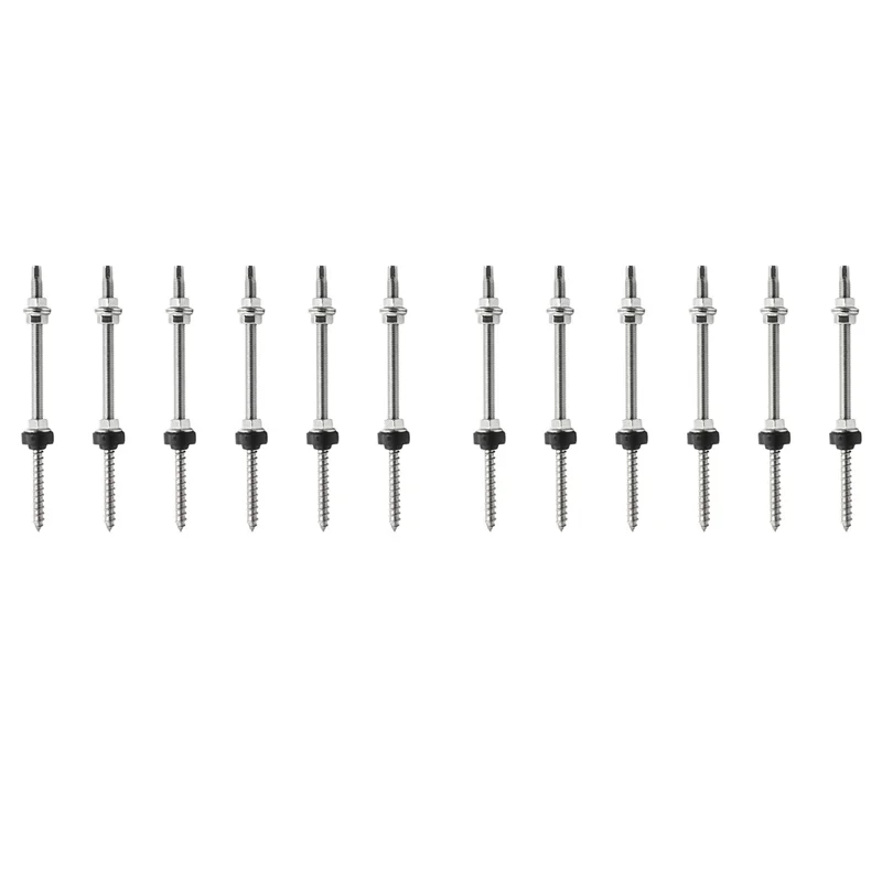 

AB66-20Cm Solar Hanger Bolts Solar Panel Roof Mounting Screws M10 Solar PV Panel Mounting Bracket For Fixing Solar Panel 12Pc