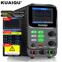 KUAIQU 5 Digits Programmable Adjustable Power Supply 30V 10A,Battery Simulation Tester,Real time Curve Display Voltage Current