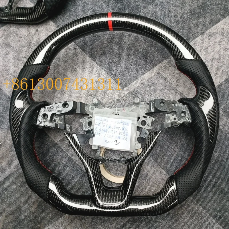 FactoryLightweight Carbon Fiber Steering Wheel Tucson Elantra Avante with Custom Textures Enhanced Grip Shock Absorption