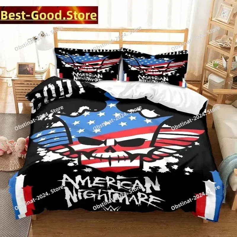 

3D Print Cody Rhodes American Nightmare Bedding Set Printed With Pillowcase Duvet Cover Soft Single Double Queen Super King Size