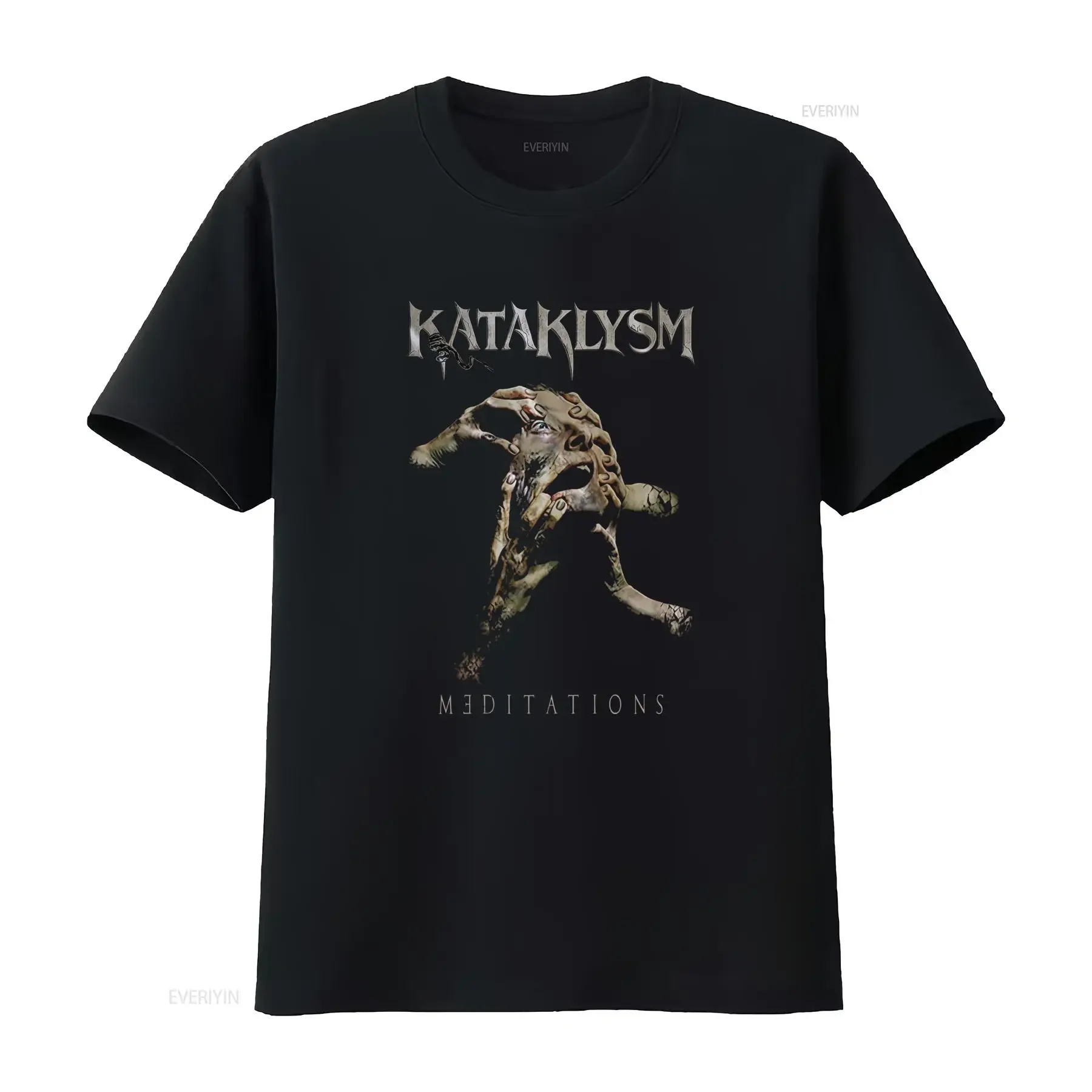 New Dtg Kataklysm Meditations Band T Shirt for Size S 7XL vintage Washed Casual Top For Everyday Wear graphic designer clothes