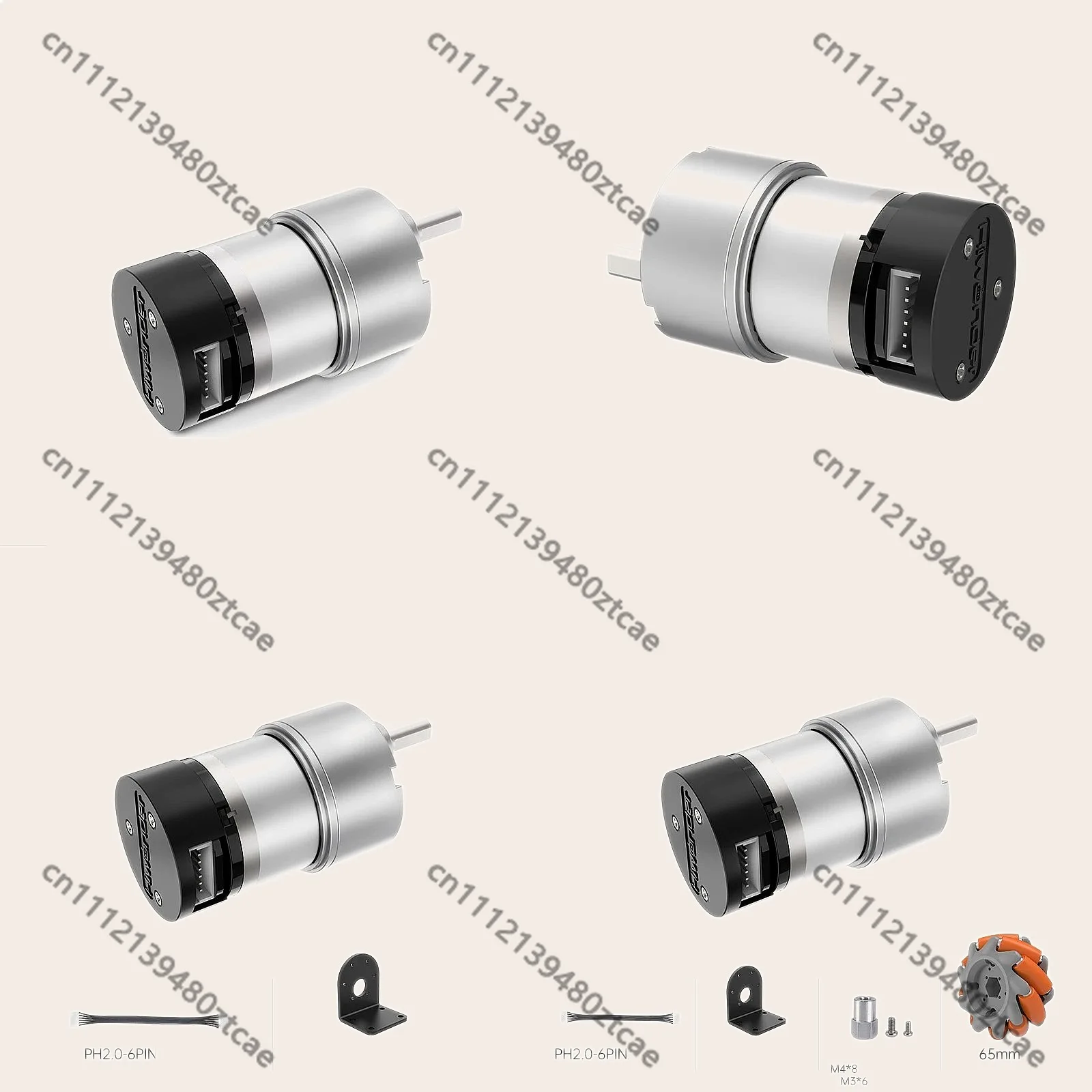 Hall Encoder Mini DC Geared Motor 12V 6-1590RPM Speed Measurement
