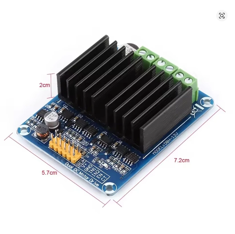 Control Board DBH-12V Driver Module 0A-30A DC5-12V Motor Driver H bridge Dual channel Speed Controller Robotics Applications