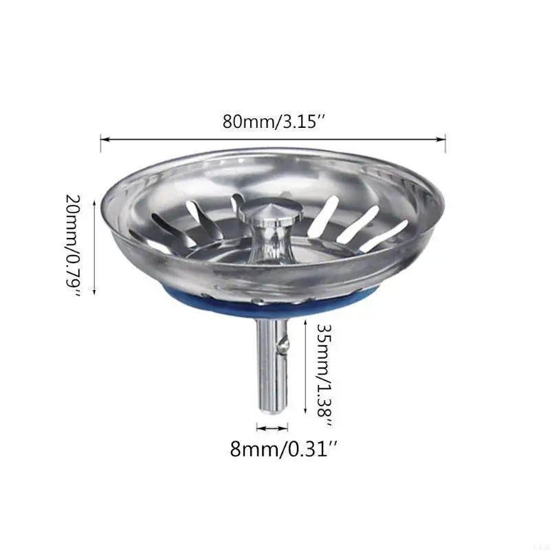 Bathroom Fine Mesh Hair Catcher Kitchen Sink Anti-clogging Drain Mesh Perfect for Most Sink Floor Drain Universal L43B