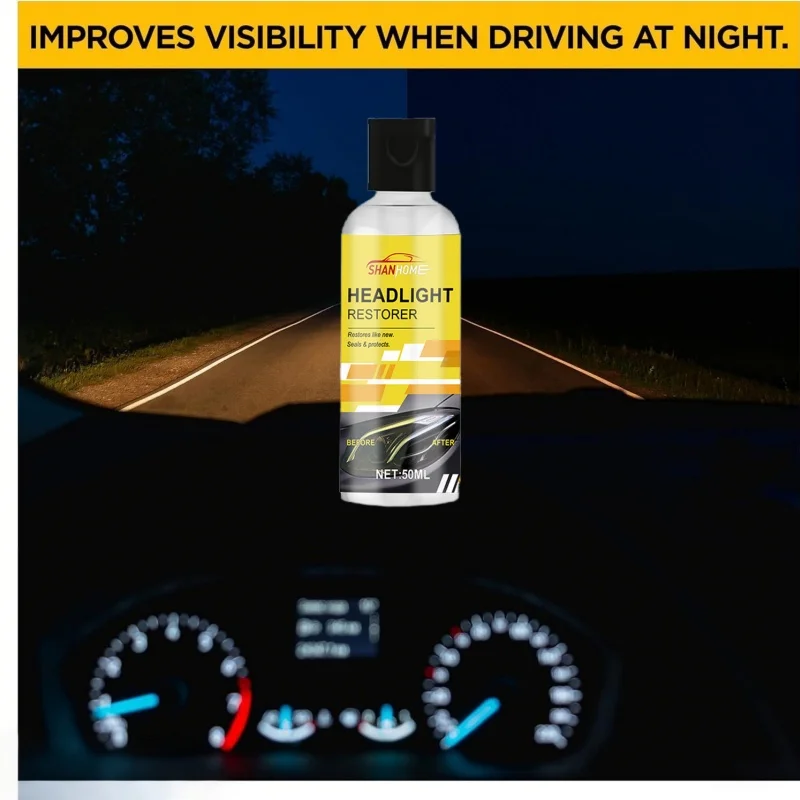 Universal Headlight Repair Cream   Renovates car headlights   removes scratches   and restores brightness to yellowed areas