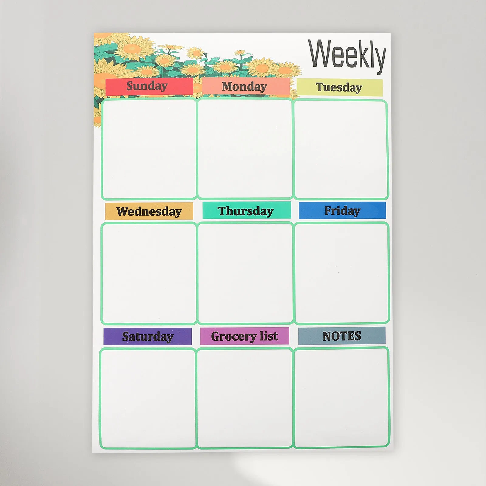 مجموعة السبورة البيضاء المغناطيسية الممتازة، تقويم المسح الجاف للثلاجة القوية للتخطيط الشهري للقيام بقوائم تذكير عائلية للمطبخ #1