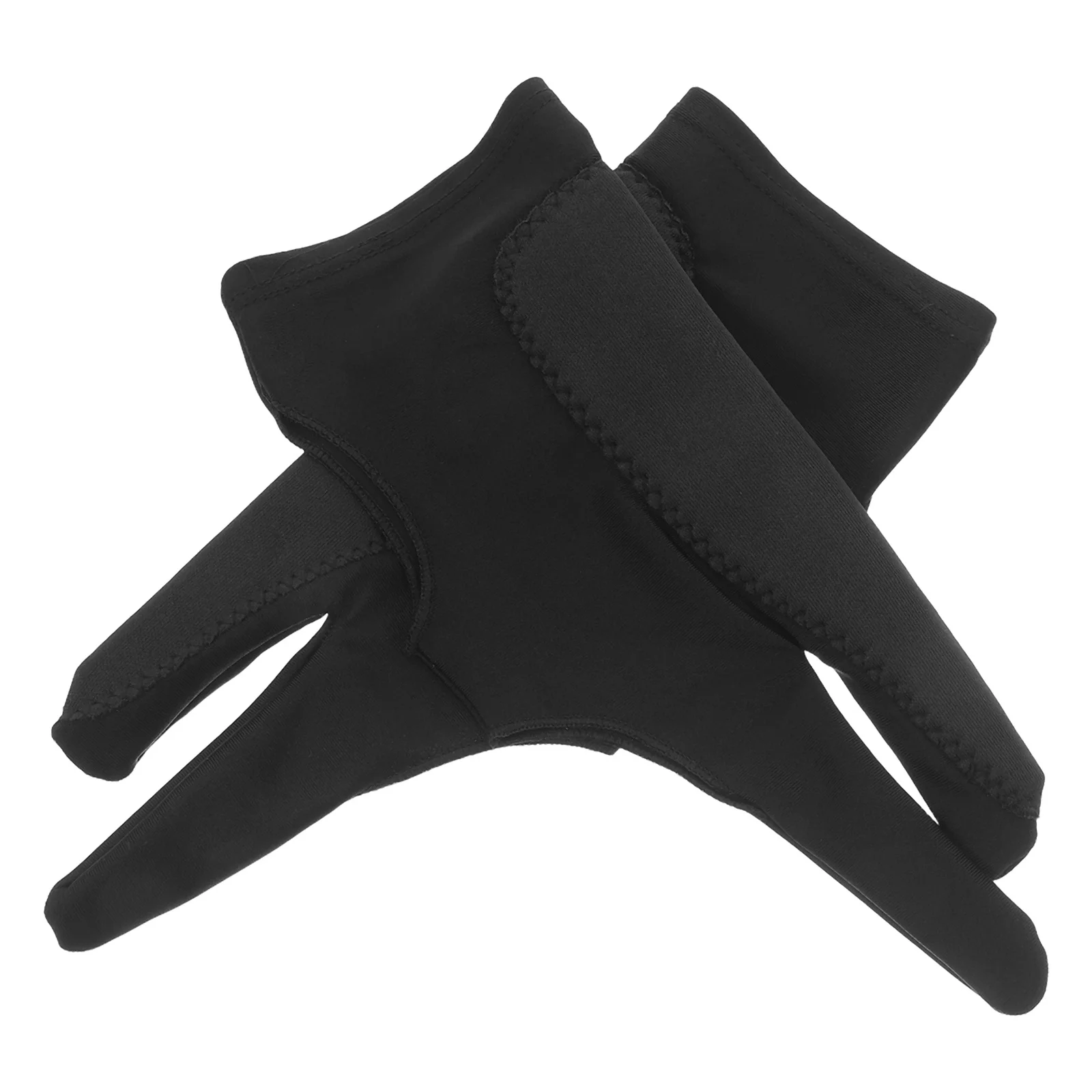1Pair Drawing Gloves with Two Fingers High-Elastic Ambidextrous Fit for Digital Artists Smooth Stroke Tablet Drawing Tool