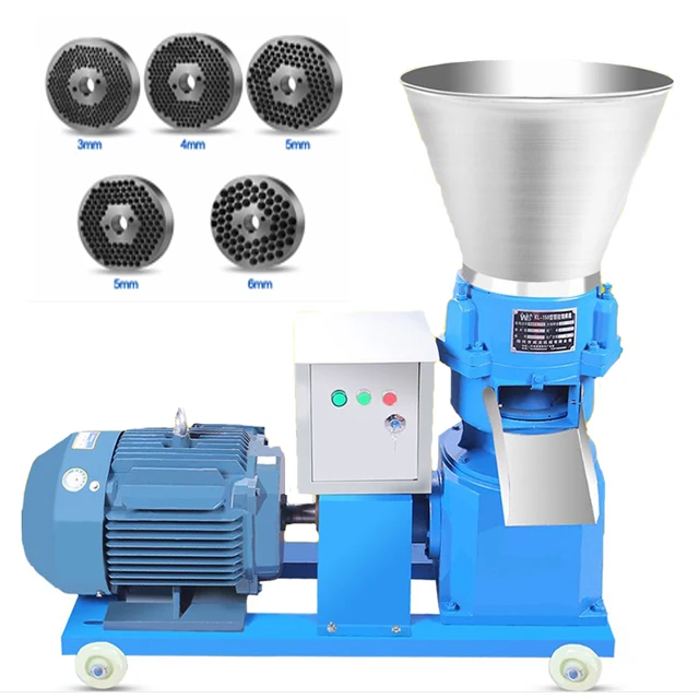 

Engine Pellet Machine Plastic Wood Pellet Mill Granulator Animal Four Rollers Feed Processing Machines