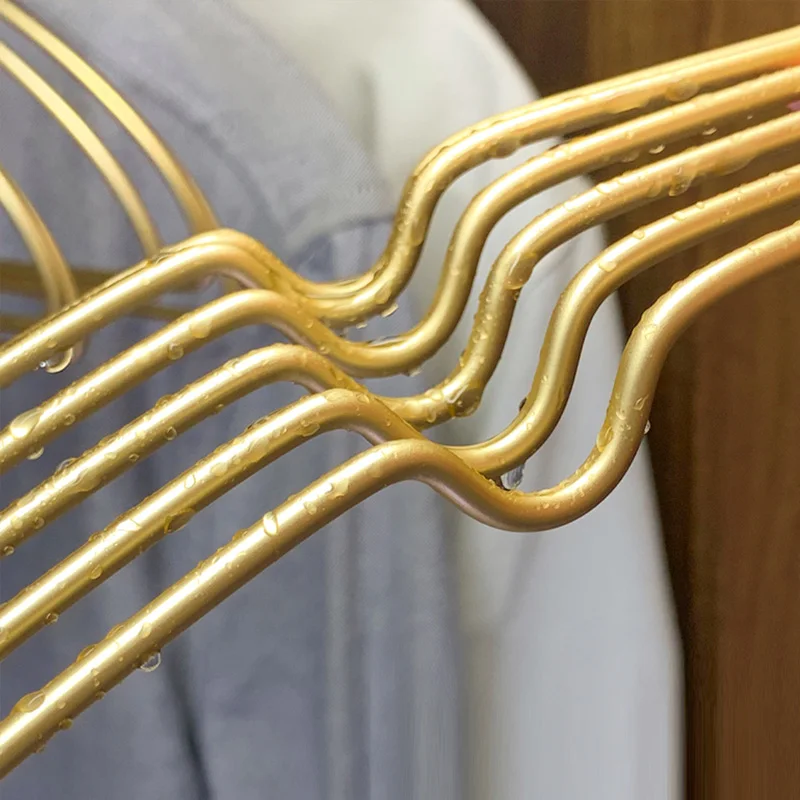 10 шт. металлические вешалки для одежды, противоскользящая бесследная юбка, сушилка для платья, вешалки для хранения из алюминиевого сплава, органайзер для гардероба